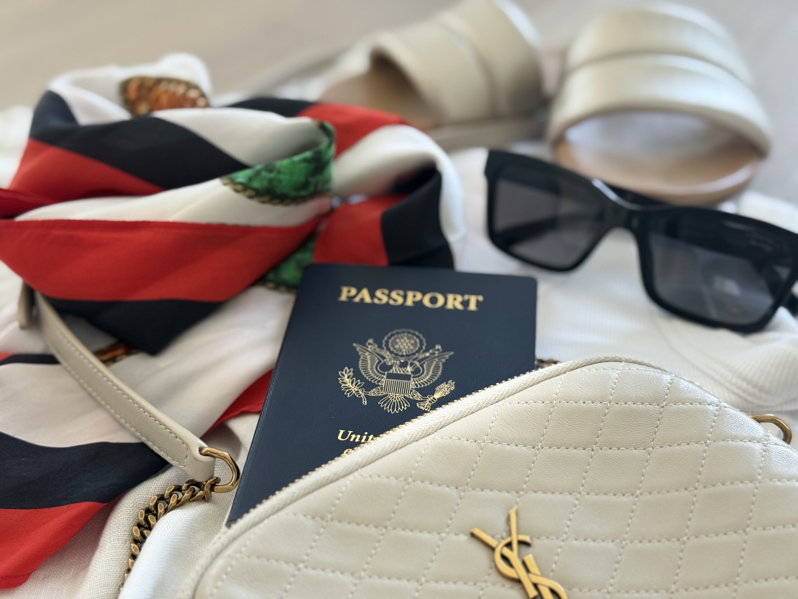 Passport and other vacation items